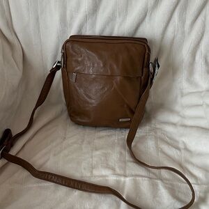 Brown Leather Crossbody Bag NWT